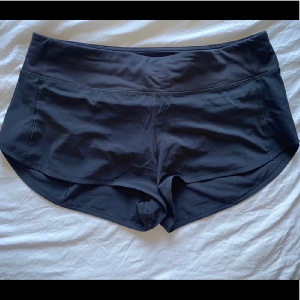 Charcoal Grey Speed up shorts Lululemon